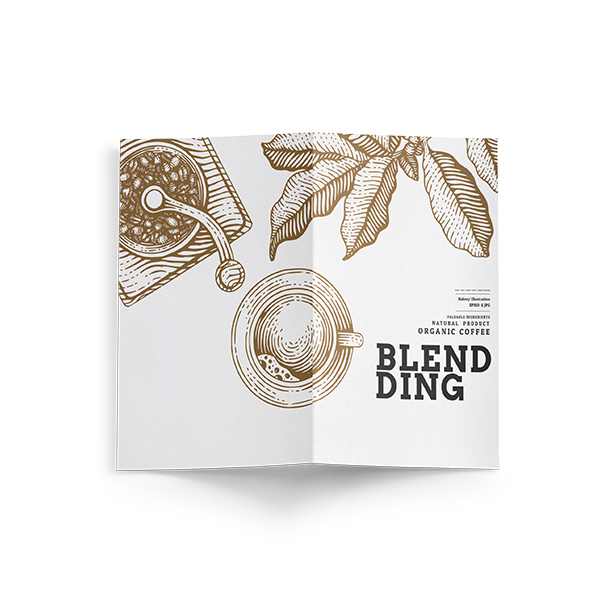 1000 Vikta broschyrer 2 blad