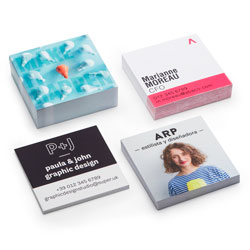 Quadratische Visitenkarten Pixartprinting